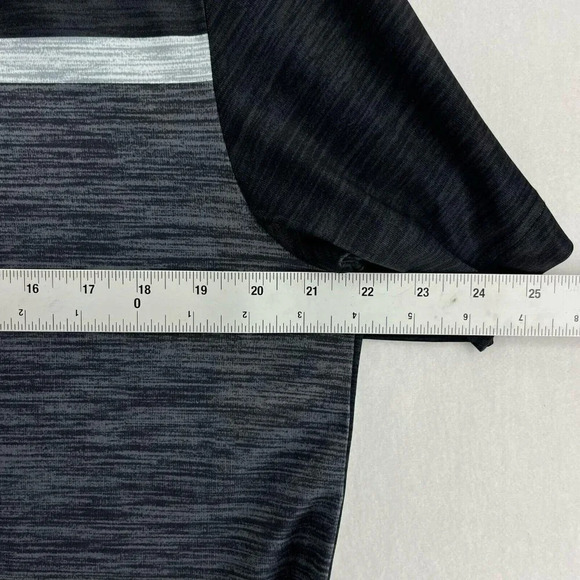 Ben Hogan Polo Shirt Mens Sz M Gray Striped Performance Golf Short Sleevess - Picture 3 of 14